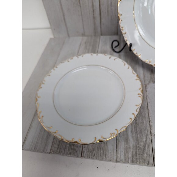 Vintage BOHEMIAN Fine China Set of 3 Salad Plates Czechoslovakia BOH53 - Picture 4 of 11